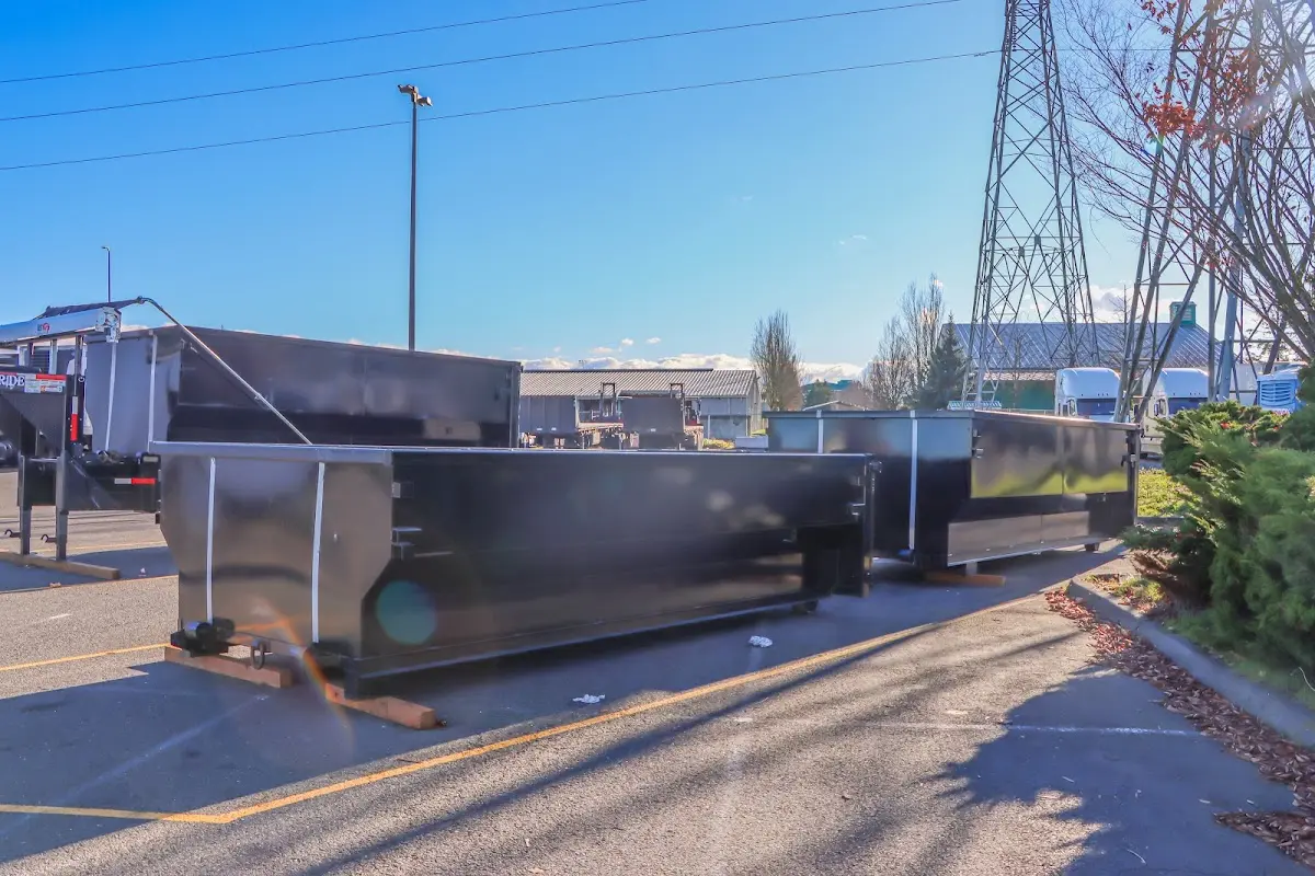 Roll-off dumpster ready for waste disposal at job site for Estate Cleanout Dumpster Rental in New Cumberland